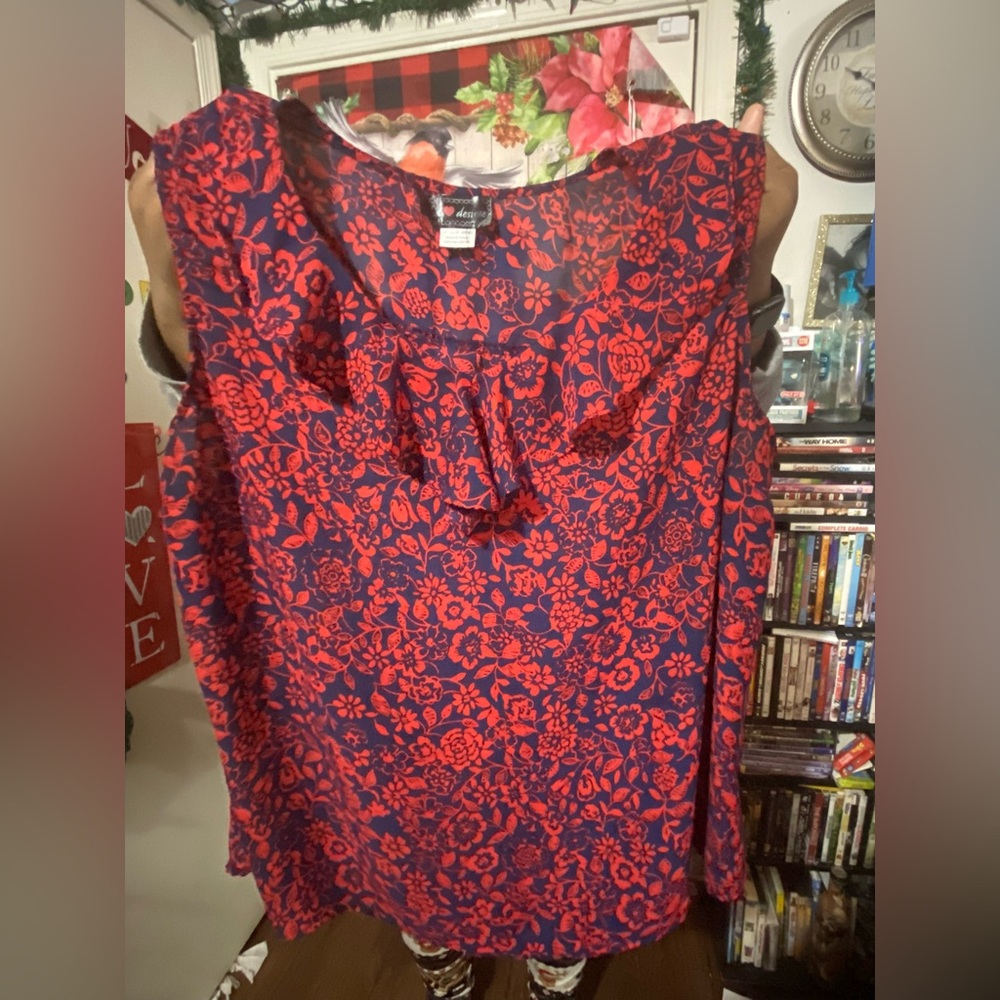 Black and Red Blouse